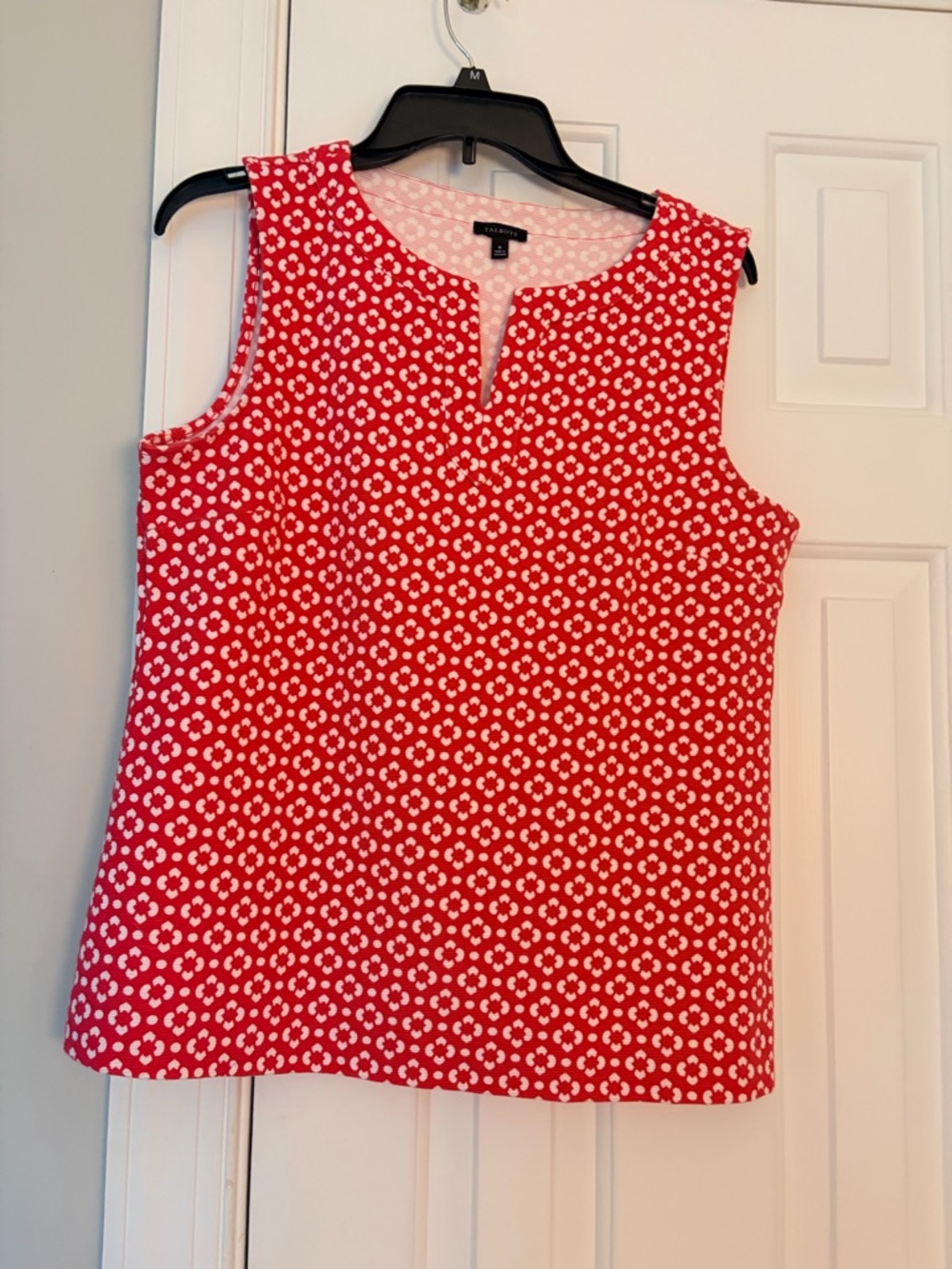 Talbots pink Patterned Sleeveless Shell Top